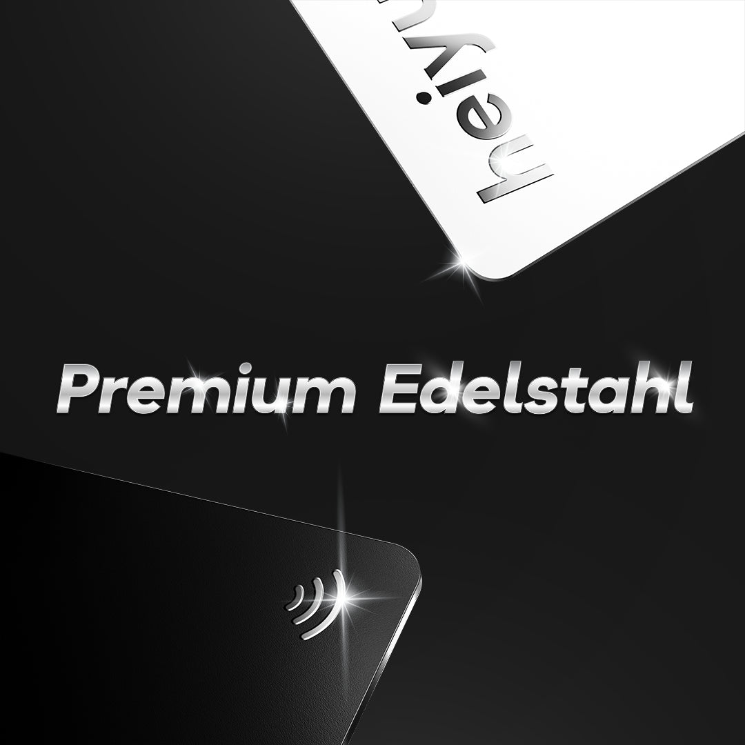 heiyu®Metal - Premium Edelstahl Visitenkarte