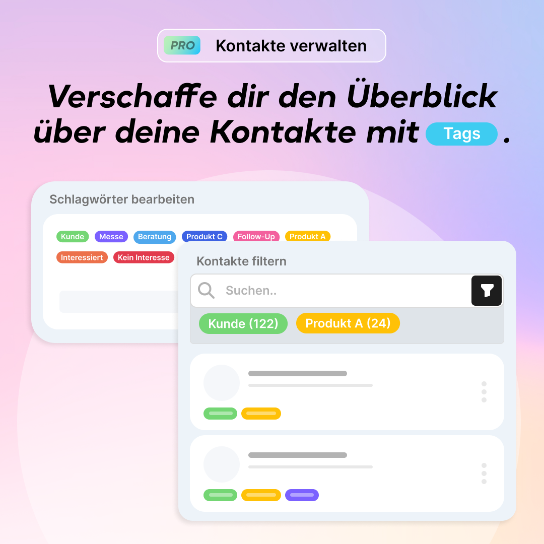 heiyu®Metal - Premium Edelstahl Visitenkarte