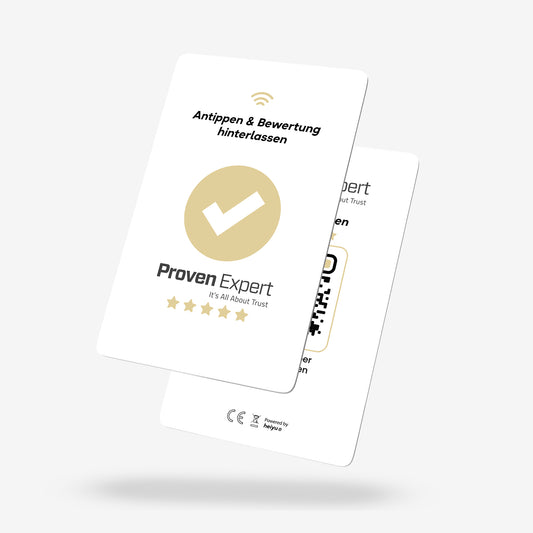 Kontaktlose ProvenExpert-Bewertungskarte