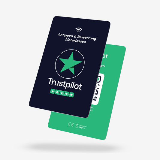 Kontaktlose Trustpilot-Bewertungskarte